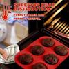 Silicone Muffin Pan - 6 Cups Non-Stick Cupcake Molds, Food Grade Silicone Baking Tray for Making Egg Muffin, CupcakeRandom Color