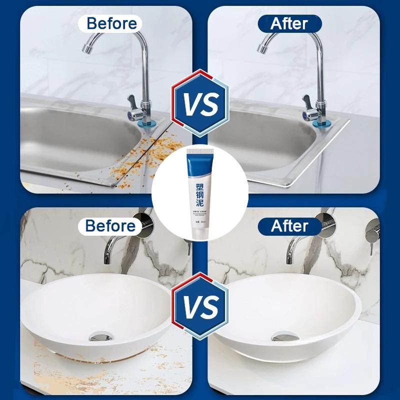 5pcs 60/150ml Plastic Steel Mud Waterproof Glue Household Anti-mildew Sealant Adhesive Kitchen and Bathroom Leak Plugging Repair Tool