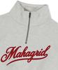 MAHAGRID Script Logo Crop Half Zip Up Oatmeal(Mg2Effm484A)