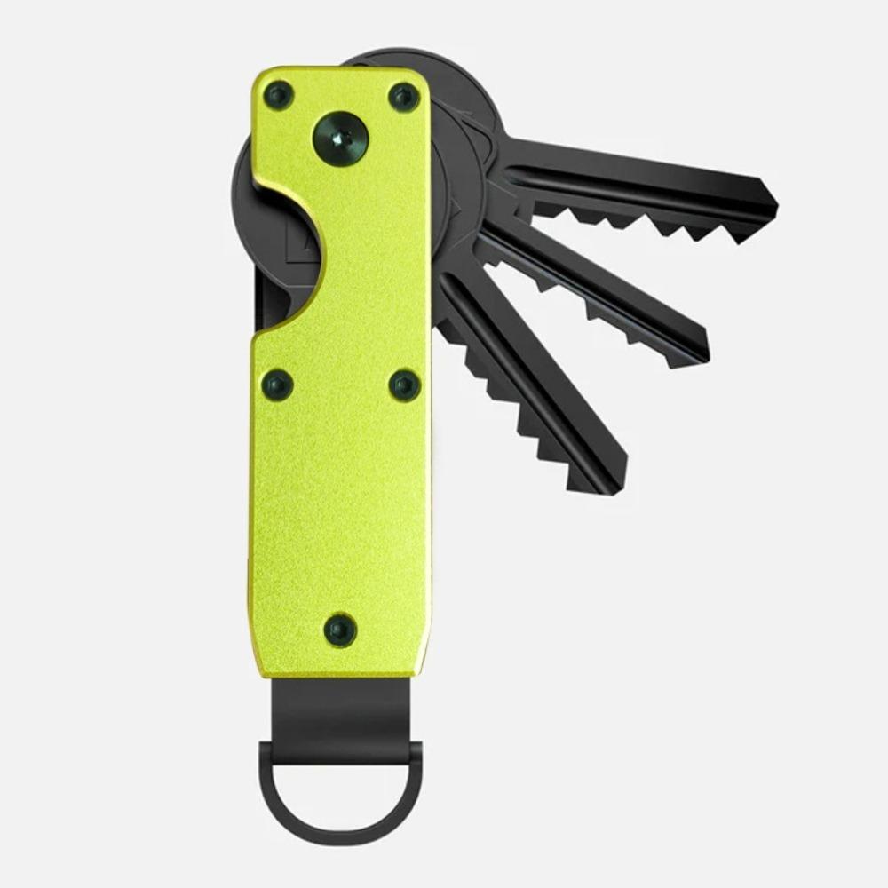 Smart Metal Key Organizer with Screwdriver Minimalist Keychain Holds 2-6 Keys Keys Bag for Keys Less Than 6.2cm