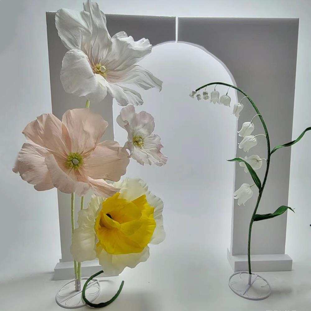 5M Styling Tube PVC Aluminum Plastic Molding Pipe For Baby Shower Birthday Christmas Wedding DIY Fake Flower Stem Molding Pipe