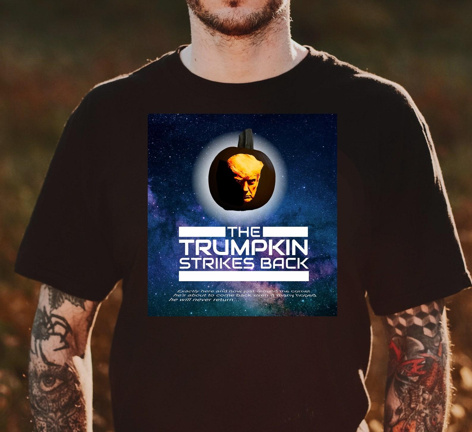 The Trumpkin Strikes Back Halloween Unisex Softstyle T-Shirt S