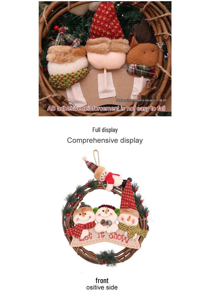 Creative Cartoon Snowman Christmas Ornament for Kids - Small Tree Pendant