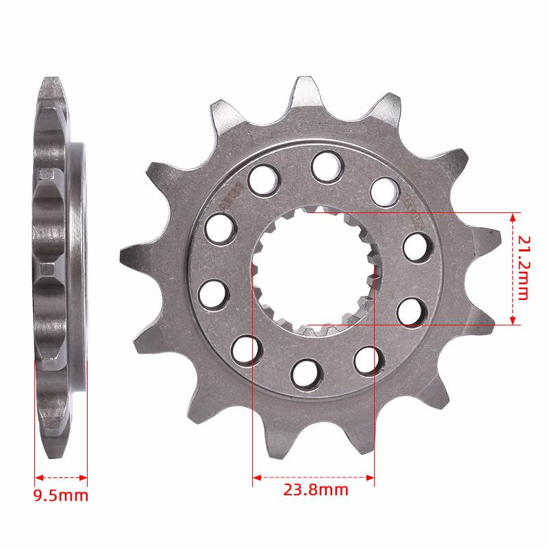Motorcycle Part 13T Front Sprocket For Honda CR250 RJ RL RN RR RS RT RV R-2-8 1988-2008 CRF250 CRM250 CRF450 CR500 TRX 450 700