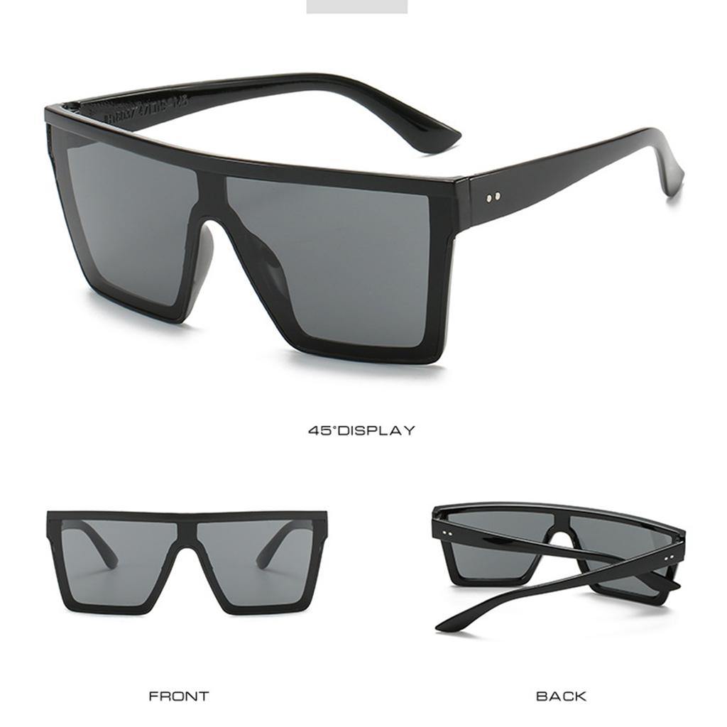 Fashion Sunglasses Bright Black Fashion Sunglasses Exaggerated Ocean Glasses for Men and Women