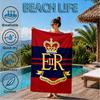 Royal Engineers Crest Emblem Beach Towel, Quick-drying, Easy to Care for, Suitable for Both Fitness and Beach Vacations,Sports Essential