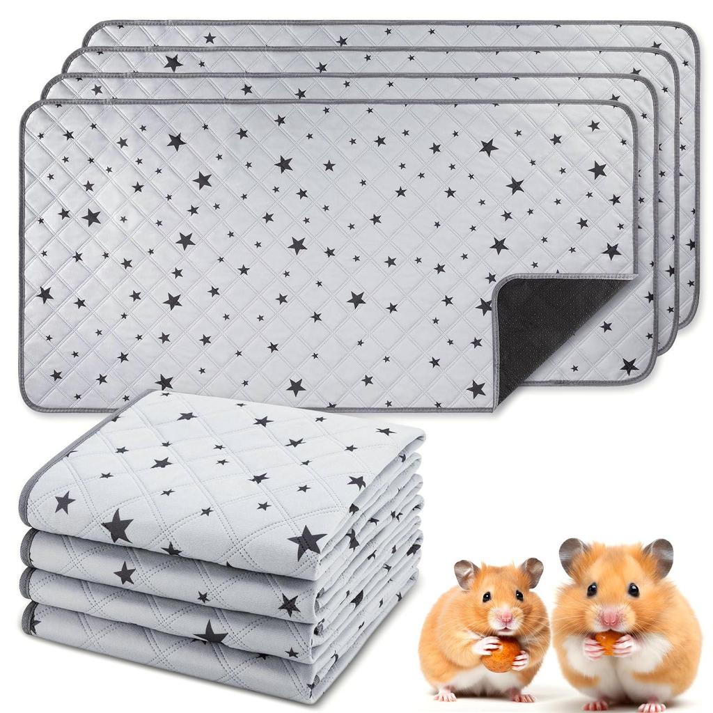 Doublure de cage pour cobaye à imprimé étoiles: Tapis d'urine absorbant, étanche, réutilisable et lavable