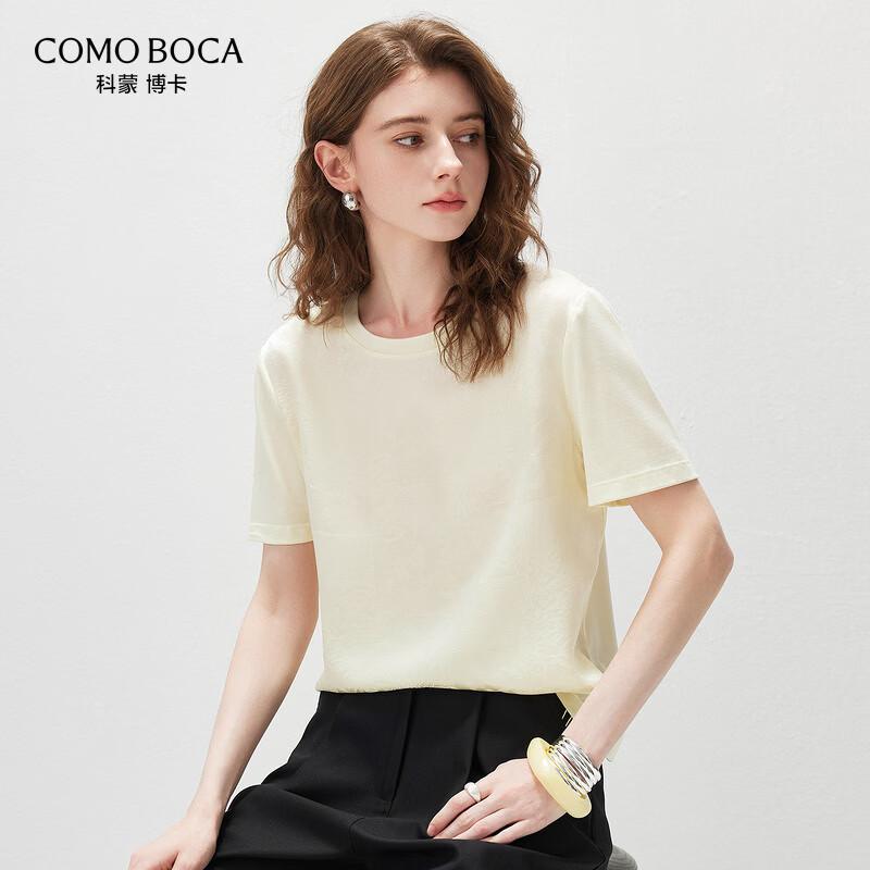 Kemeng Boka Women s Mulberry Silk Short-Sleeve T-Shirt XL