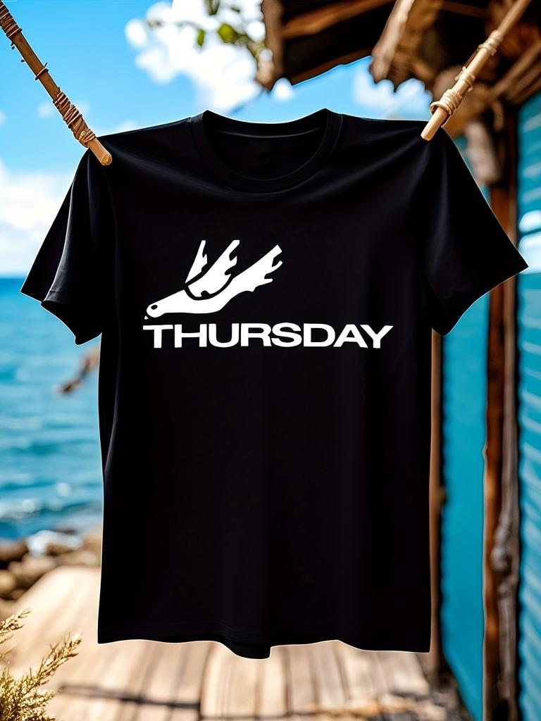 Plus Size Heavyweight Crewneck Tshirt - Bold THURSDAY Gra...