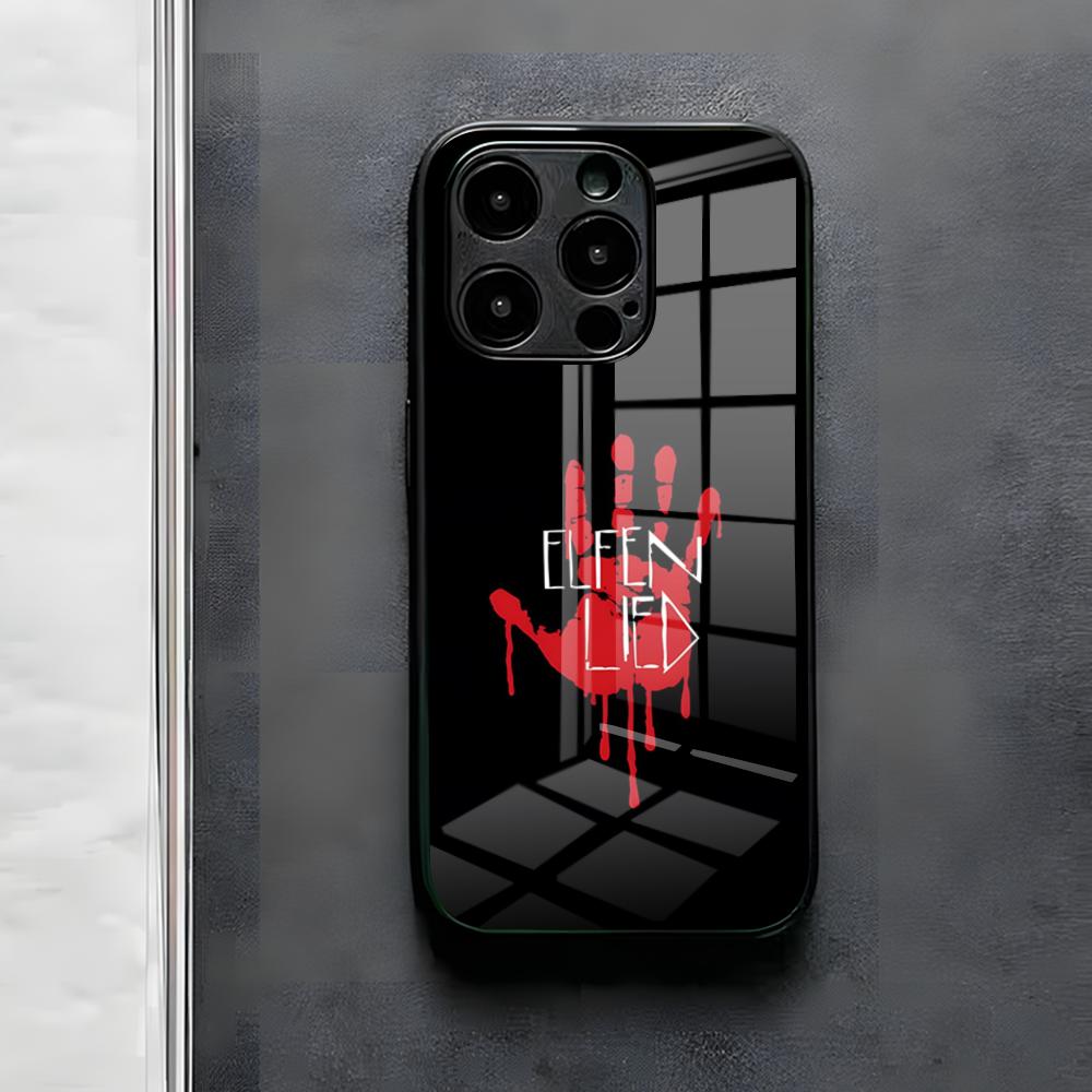 Elfen Lied Anime Phone Case For IPhone 17 Air 16 E Pro Max 15 14 13 Mini 12 Pro 11 Max Plus Black Glass Cover