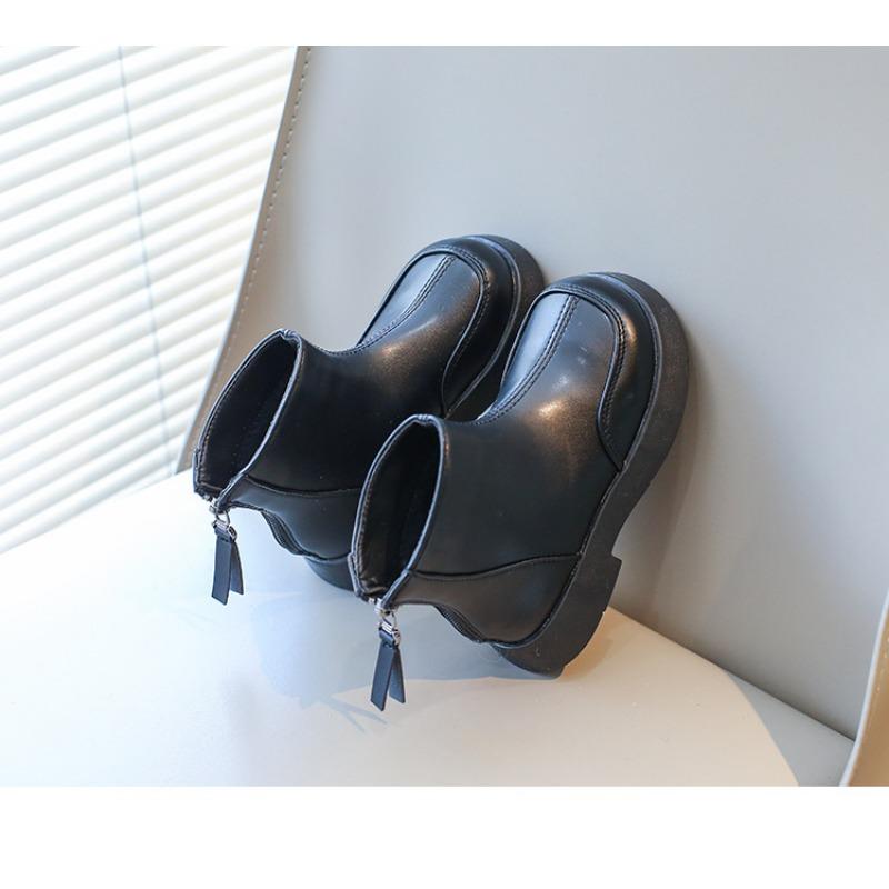 Moda retro nuevas botas para niños otoño e invierno tesoro de mujer botines zapatos de algodón de terciopelo