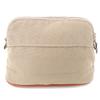Great HERMES Cosmetics Pouch Bored Porch PM beige cotton Women Used