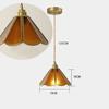 Nordic Retro Glass Pendant Light Green Hanging Lamp Living Room Decor Luminaire Hall Bedroom Dining Room Indoor Fixture Lustre