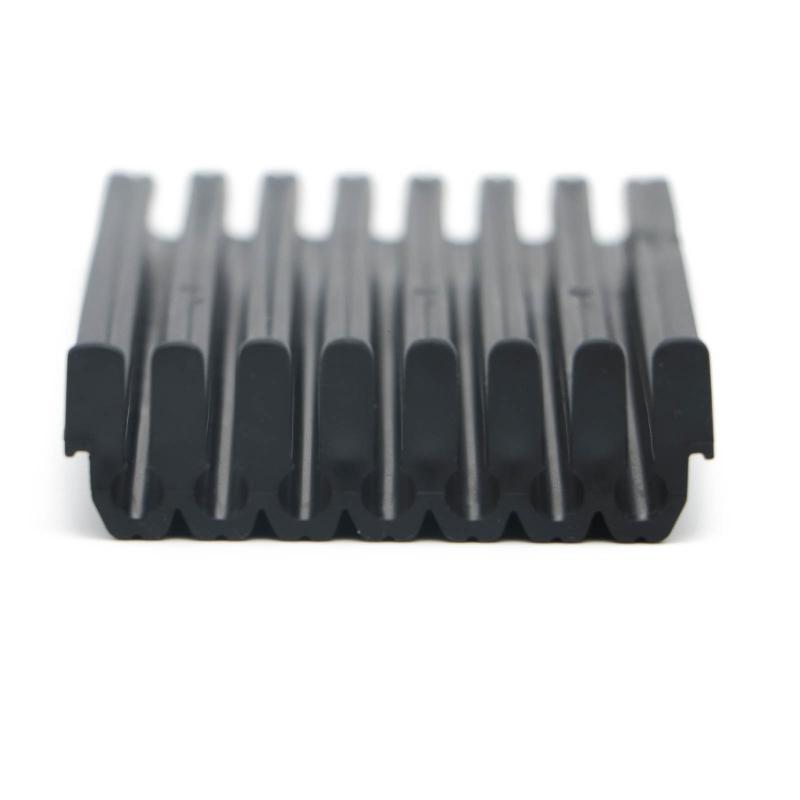 Solar Cable Routing Guide 7 Channel Flexible Roof Wire Guide with Ribbed Body for Solar Panel Wire Separation across Roof Surfaces