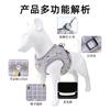 New Pet Chest Strap Reflective and Breathable Dog Leash Small Dog Vest Pet Leash