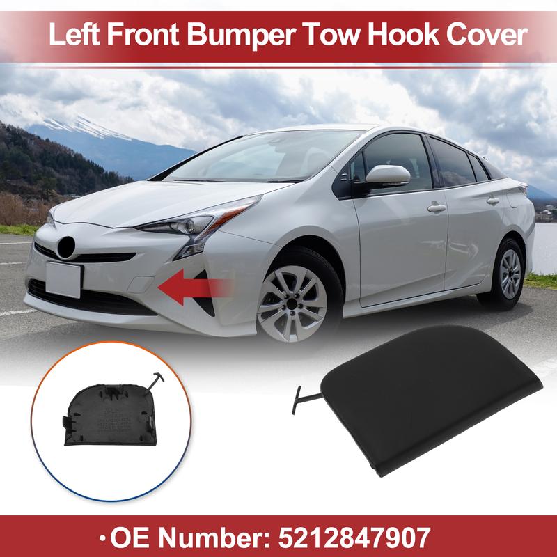 X Autohaux Left Front Car Tow Hook Cover Cap for Toyota Prius 2012-2015 No.5212847907