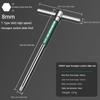 T-type High Speed Rotating Hex Slide Bar Wrench Household Stainless Steel Screwdriver Hex Chrome Spanner Tools Extended Wrench