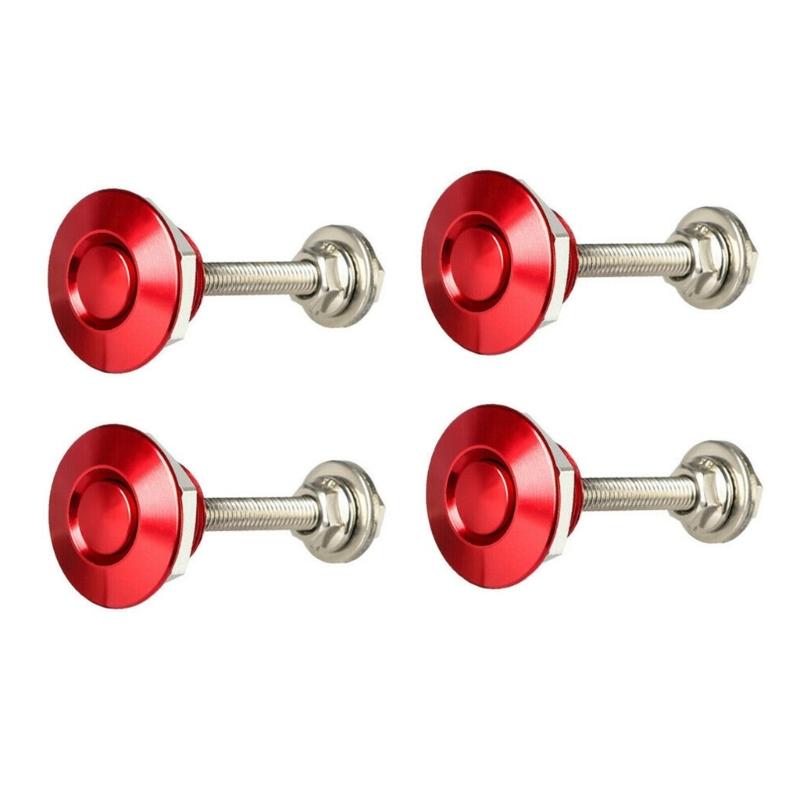 4x Universal Mașină Buton Apăsare Bonetă-Capotă Pin Blocare-Clips Universal Mașină Zăvor Eliberare Rapidă Capote Accesorii Piese Externe