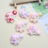 12/60PCS Cartoon DIY Resin Accessories, Lamb Flower Cream Glue Handmade Hair Clip, Phone Case, Keychain, Jewelry Accessories