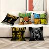 Band N-Nirvana Personalized picture text home decorative pillows Household Gifts 45x45cm