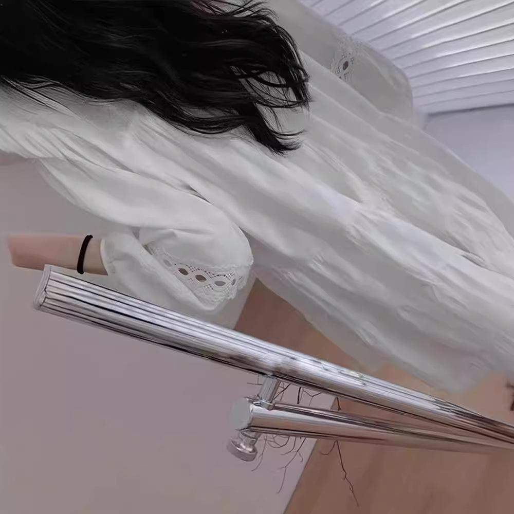 Women's White Puff Sleeve Shirt Dress - Spring/Summer 2024 Yunnan Travel Outfit