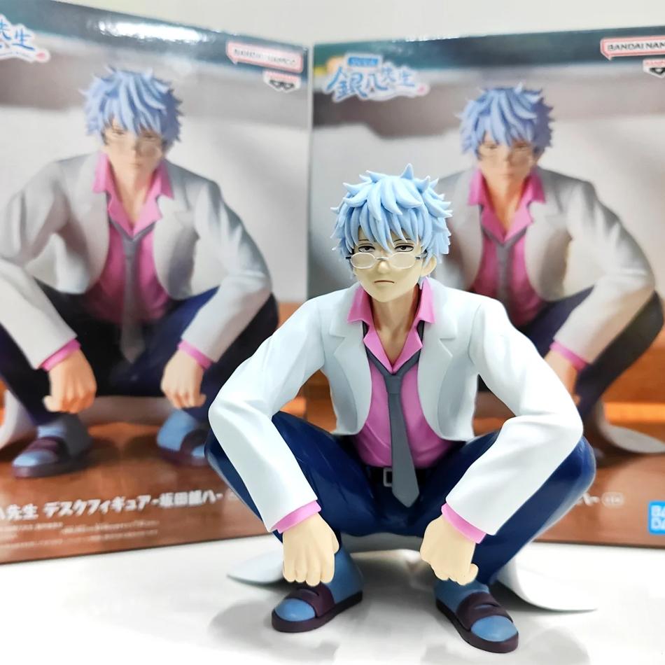 In Stock 12CM Anime Gintama Figure Sakata Gintoki Katsura Kotarou Animation Model Toys Gifts Collection Decoration Ornaments