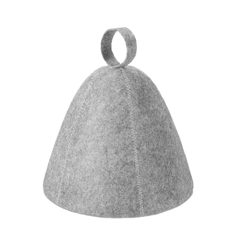 Sauna Anti Hitte Sauna Hoed Verdikken Wolvilt Douchemuts Haar Tulband Snel Handdoek Drogen Handdoek Hoeden Sauna Badkamer Accessoires