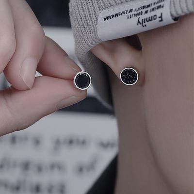 Stud Earrings Men's Trendy High-end Temperament Niche Personality Men's Trendy Men's Hip-hop Ruffian Handsome Earrings Women