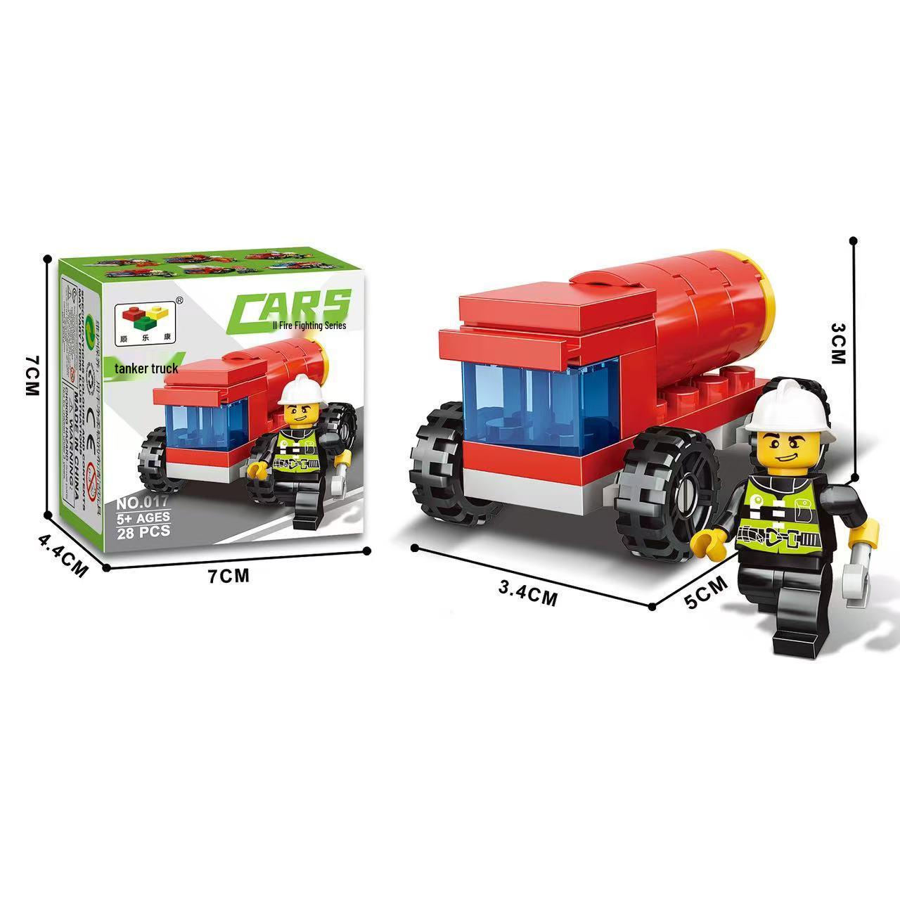 Compatible LEGO-Compatible Children s Educational Building Blocks: Firefighter Boy Puzzle Set
