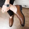 New men's leather shoes Fashionable minimalist style Wedding Trend Outdoor Leisure Business Office Men's Shoes Plus Size 46