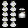 10Pcs Car Interior Indicator Lights Wedge Dashboard Warming Instrument Light T3 LED T4.2 T4.7 Led Bulb Canbus 3030SMD 12V Auto Lamp