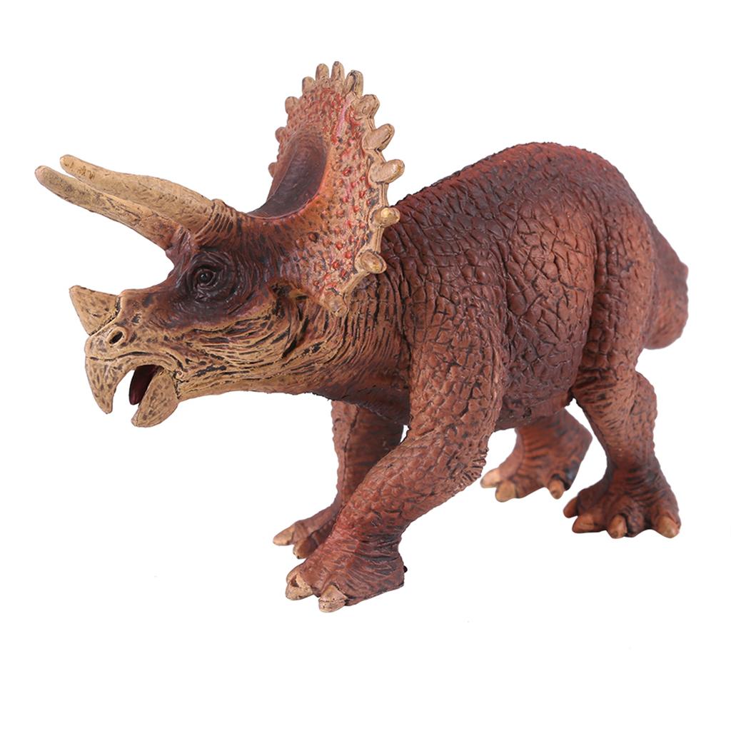Realistic Triceratop Dinosaur Animal Model Figure Kids Early Educational Toys Gift