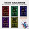 LED Message Writing Board, 24 X 16 Inch Illuminated Erasable Chalkboard, Neon Effect Menu Sign, Drawing Board with 8 Fluorescent Chalk Markers and
