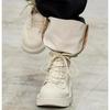 New Cow Suede Leather Western Mid Calf Boots Women Round Toe Block Heels Autumn Winter Ankle Boots Ladies Shoes