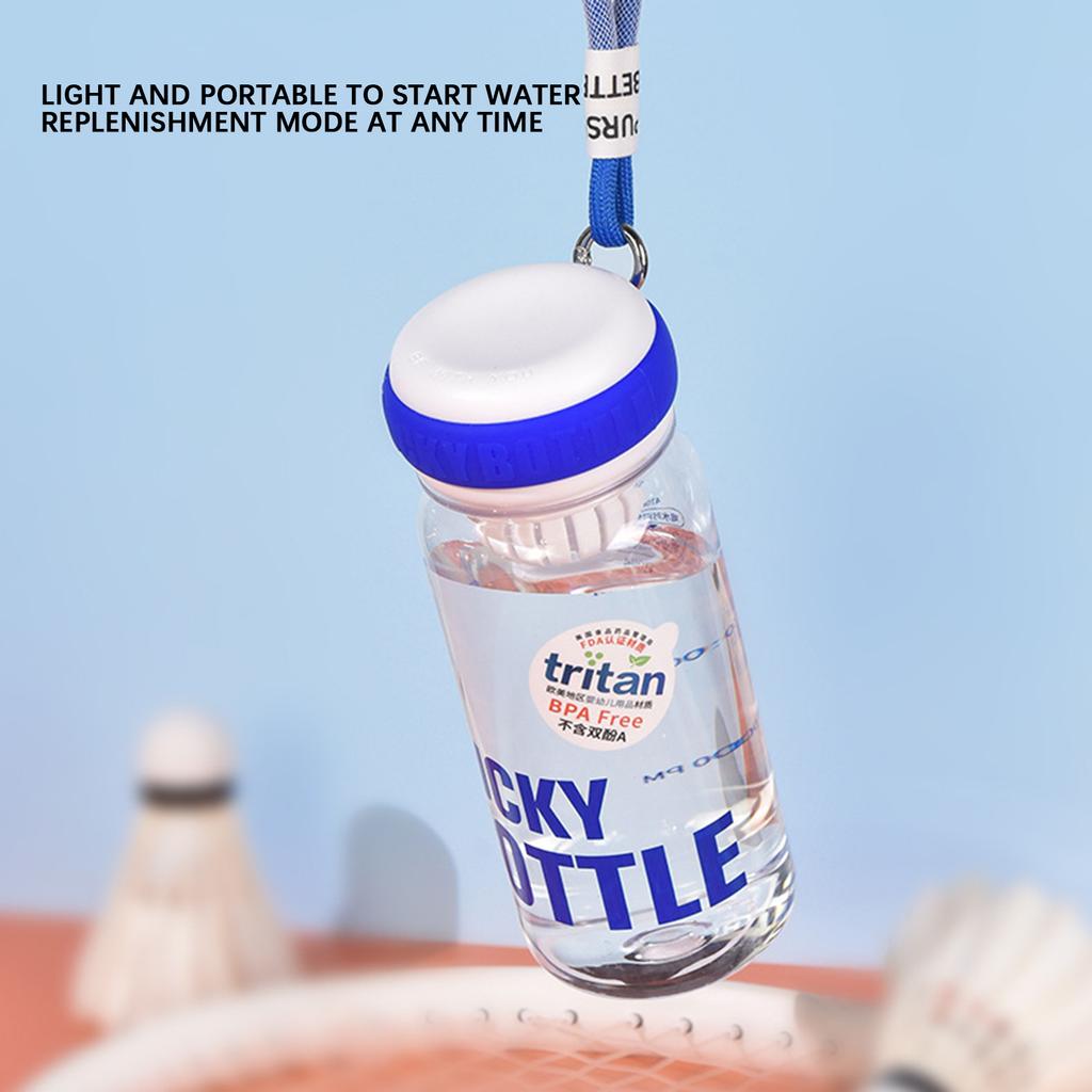 Tragbarer Sommer-Wasserbecher, wiederverwendbar, sicher, heiß, kalt, Trinkkrug mit Zeitmarkierung für Männer und Frauen