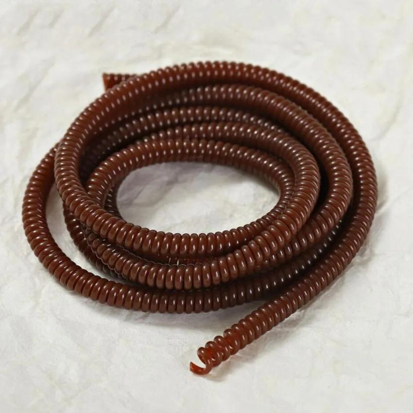 Color 60CM Solid Cable Hold Colorful TPU Spiral USB Charger Cable Cord Protector Wrap Cable Winder Home Organizer