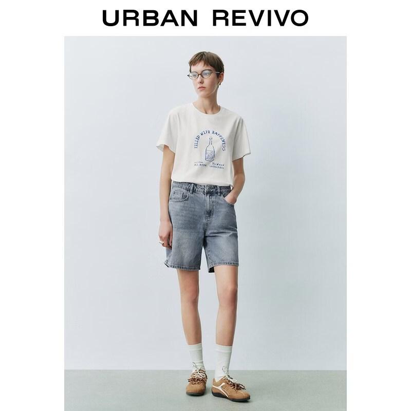 UR Women s Distressed Washed Cotton Denim Shorts 25