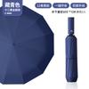 12-bone vinyl automatic umbrella folding umbrella, a large number of three-fold parasol gifts