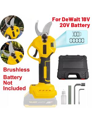 30mm Fırçasız Elektrikli Budama Makası 2 Vites Kablosuz Makas Meyve Ağacı Bonsai Budama İçin Dewalt 20V Akü ile (Batarya yok)