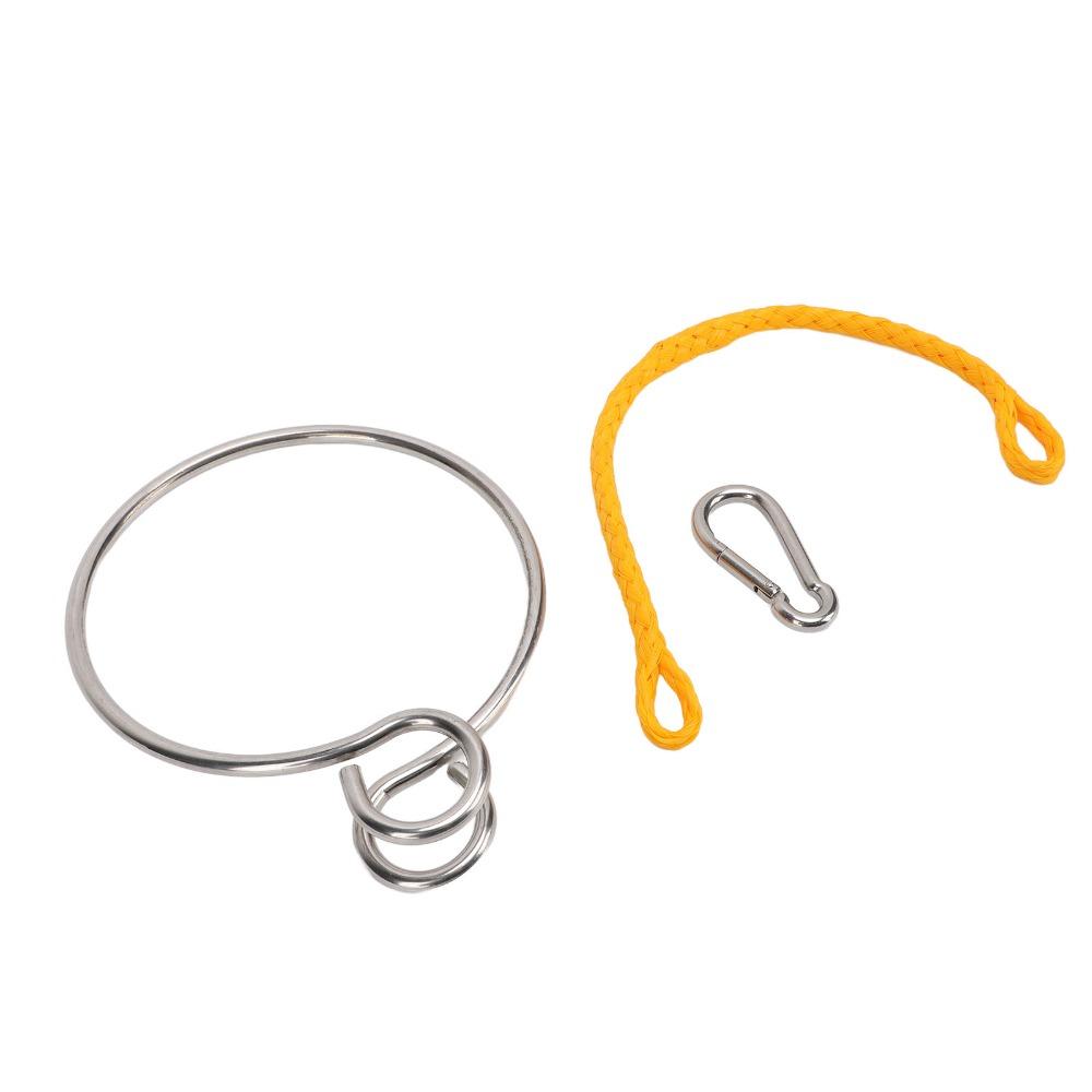 6mm Diameter Boat Retrieval Ring 316 Stainless Steel Marine Retrieval Device Emergency Rescue