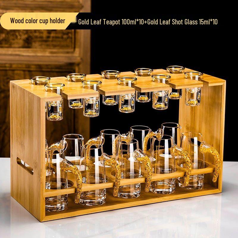 Chinese Style Crystal Liquor Glass Set