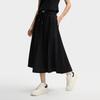 New FILA MILANO Collection Casual Long Skirt Women's Jet Black F11W515303F-BK