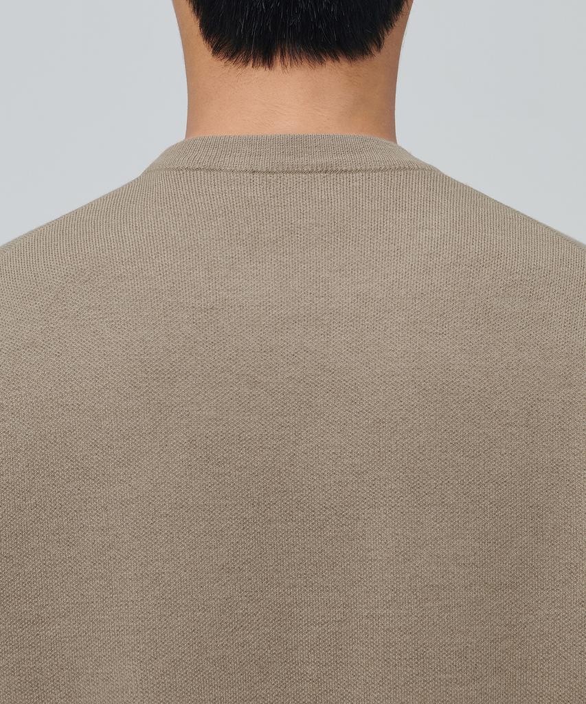 Musinsa Standard Minimal Crew Neck Knit [Beige]