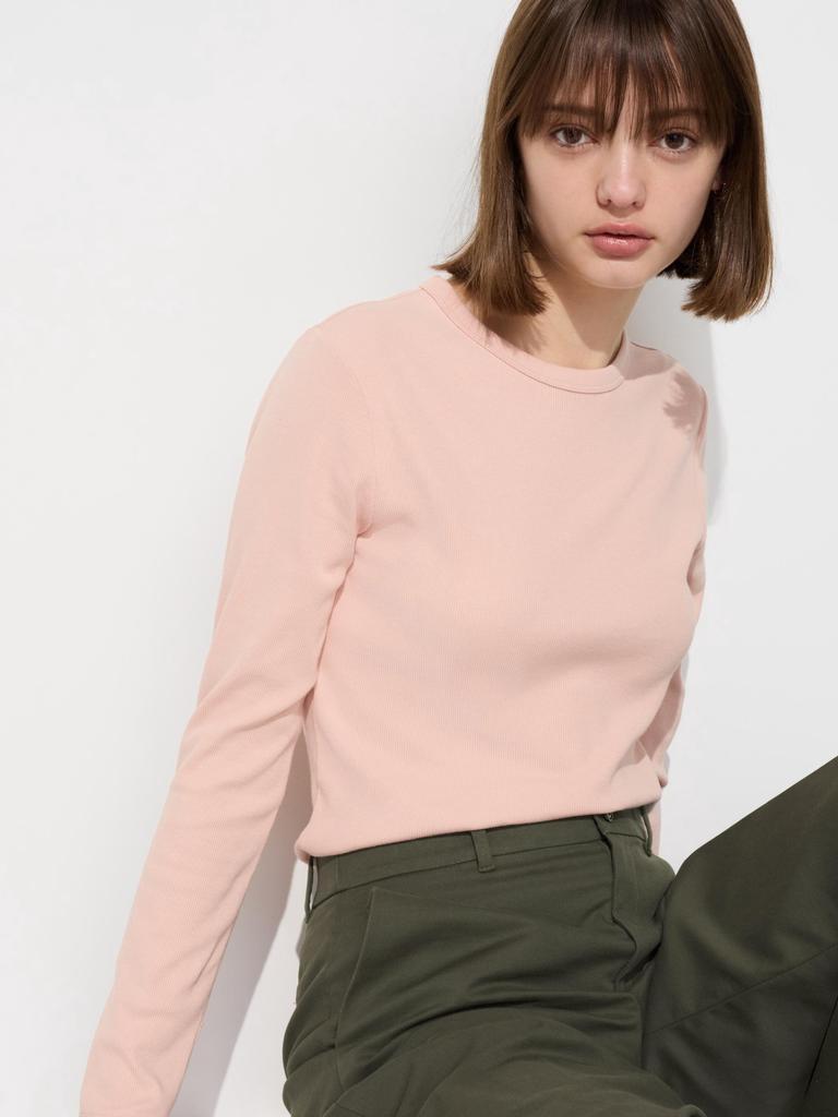 Uniqlo Japan SofT Rib Crew Neck T