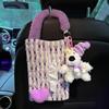 Cute Car Hanging Tissue  Bag Love pattern Vehicle Trash Bin  Car Interior Accessories
