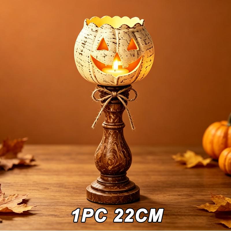 Xiaomi Halloween Light Pumpkin Candlestick Lantern Pumpkin Tealight Candle Holder Lamp Halloween Party Home Decor Ornaments Props Gifts