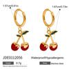 Retro European Style Strawberry Necklace Fruit Series Love Chain Choker Cherry Bracelet  Travel