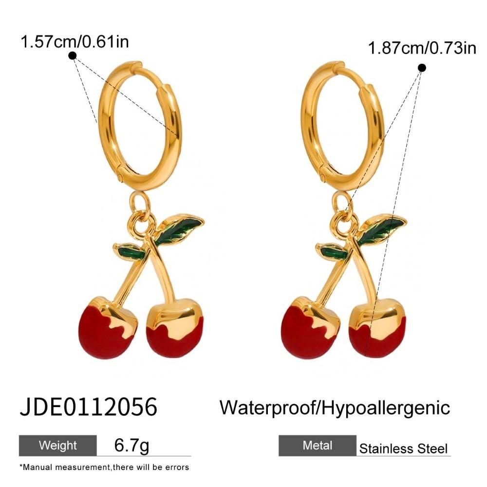 Retro European Style Strawberry Necklace Fruit Series Love Chain Choker Cherry Bracelet  Travel