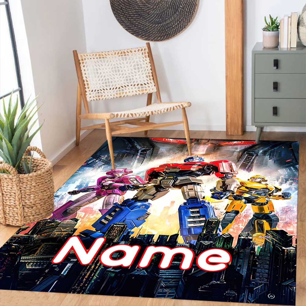 Love Transformers (16) Customize your name rug, office chair cushion, home bedroom living room gift.