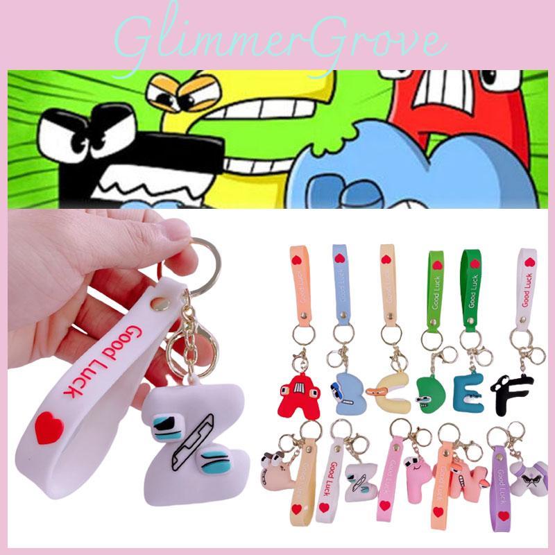 Alphabet Lore Kids Keyring Stickers Toys Pendant Figures Gift